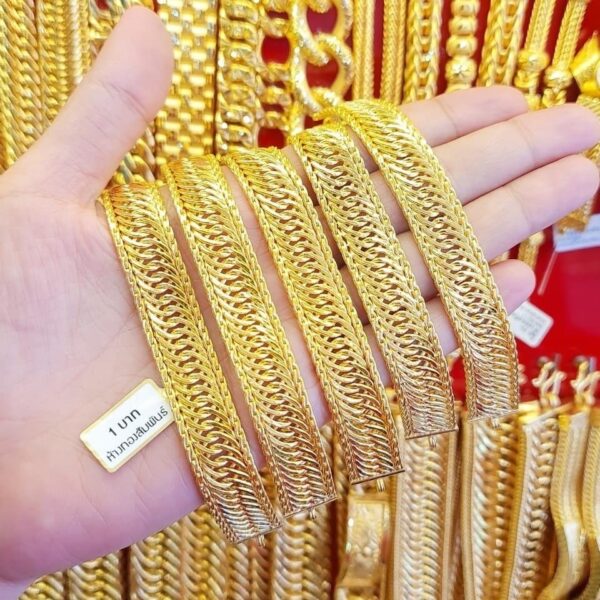 23K Thailand Gold Artisan III Bracelet - Image 2