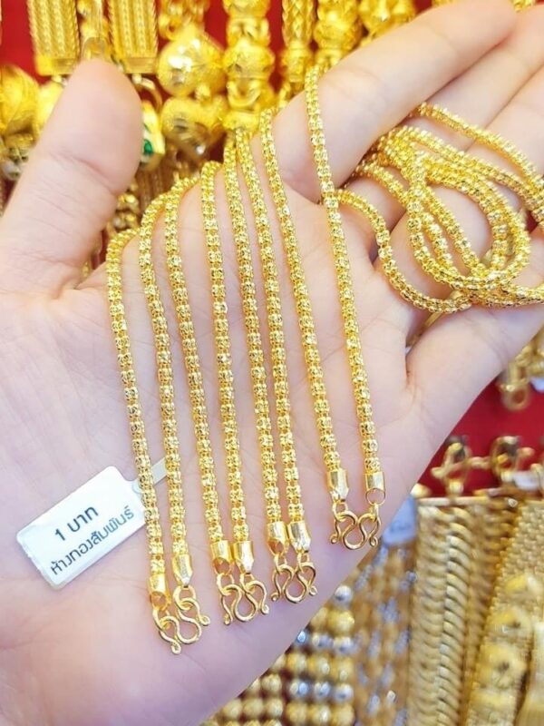 23K Thailand Gold Chain Capsules. - Image 2