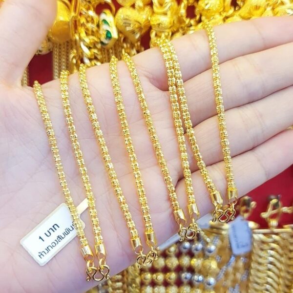 23K Thailand Gold Chain Capsules. - Image 3