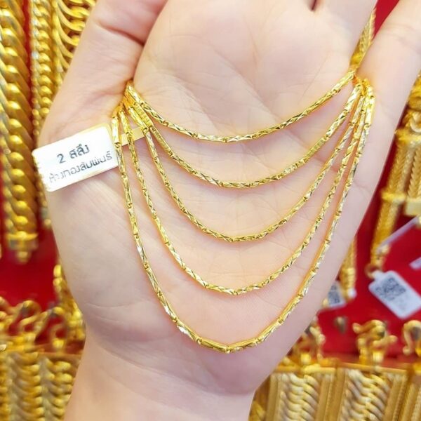 23K Thailand Gold Egyptian Thin Gold Chain