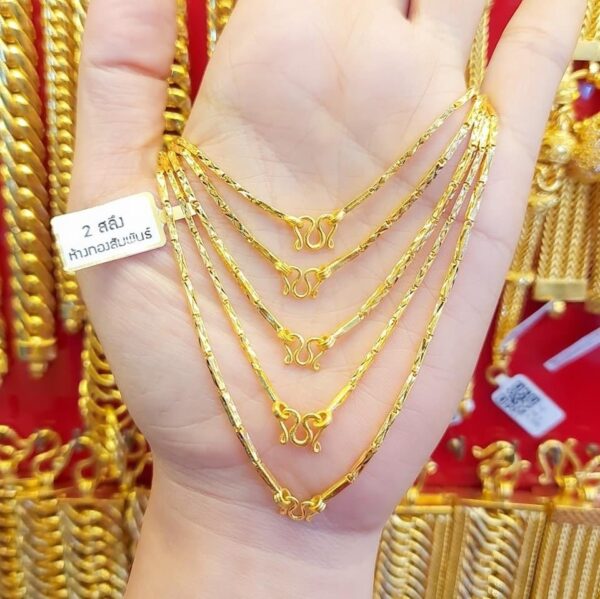 23K Thailand Gold Egyptian Thin Gold Chain - Image 3