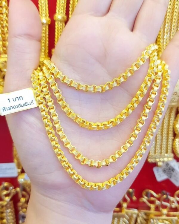 23K Thailand Gold Chain R8 Model