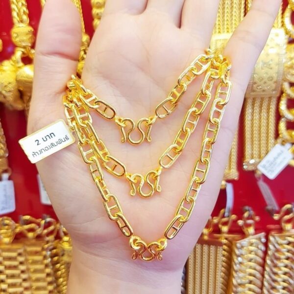 23K Thailand Gold Chain Necklace - Image 2