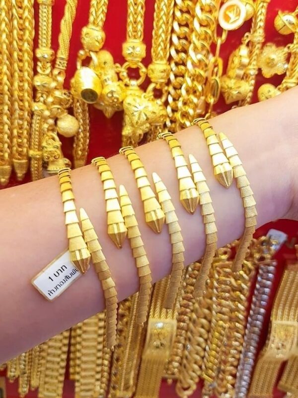 23K Thailand Gold Snake Bracelet