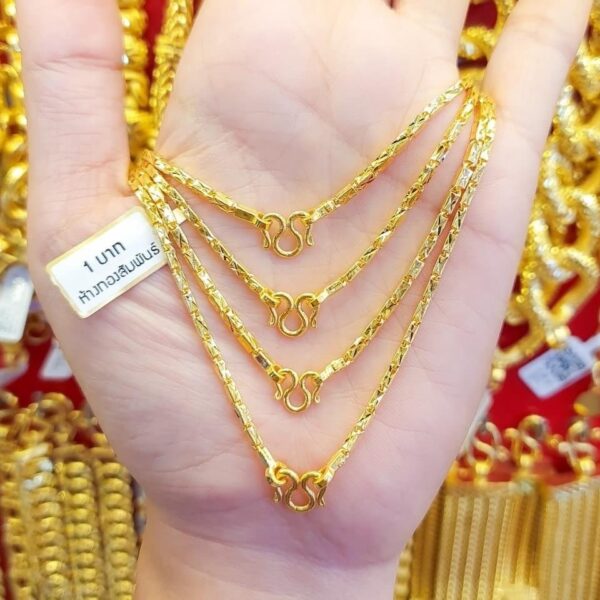 23k Thailand Gold 15.2 Grams Egyptian Gold Chain Gold Necklace - Image 3