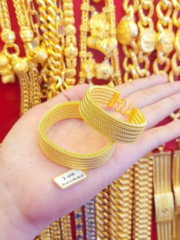 23K Thailand Gold Artisan IIII Gold Bracelet