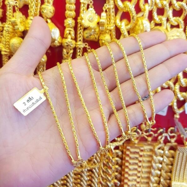 23K Thailand Gold Chain 2024 Designe 7,6 Grams - Image 3