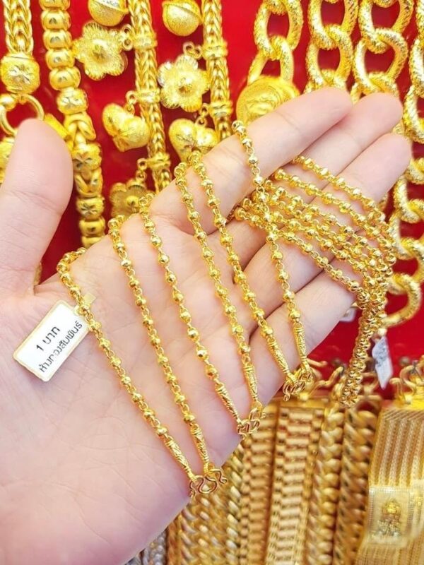 23k Thailand Gold Chain Mystic Gold Necklace - Image 2