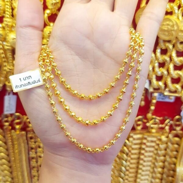 23k Thailand Gold Chain Mystic Gold Necklace