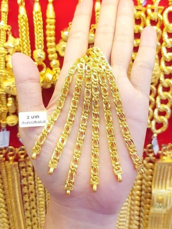 23k Thailand Gold Soft Touch Chain Gold Bracelet - Image 2