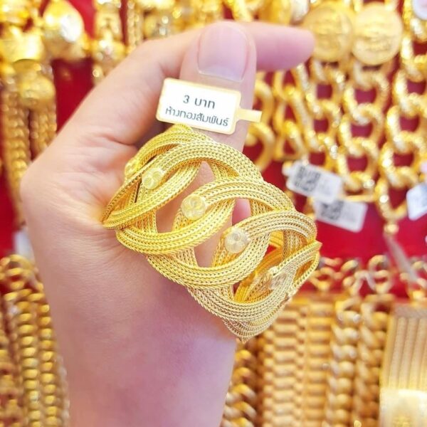 23K Thailand Gold Spherical 2024 Designe Gold Bracelet - Image 3