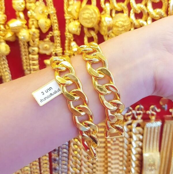 23K Thailand Gold Bracelet, Chain Gold Bracelet