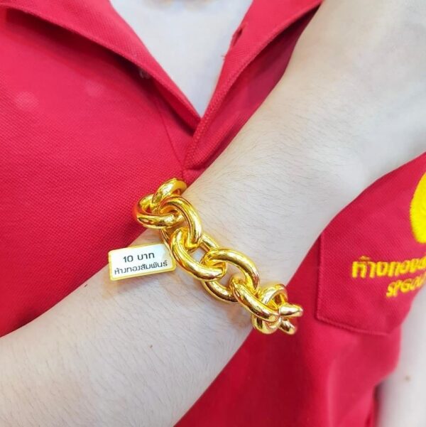 23K Thailand Gold 10 Baht Gold Chain Bracelet