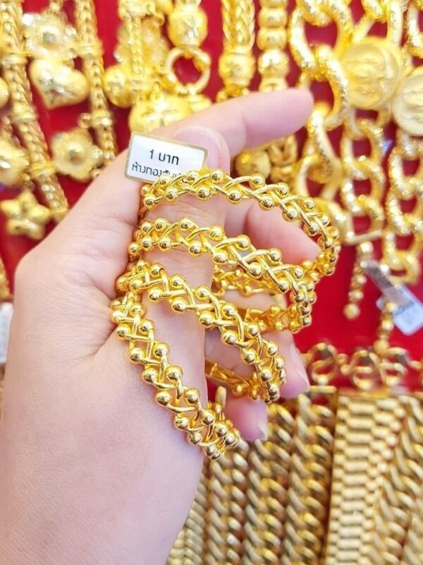 23K Thailand Gold B10 Gold Bracelet - Image 3