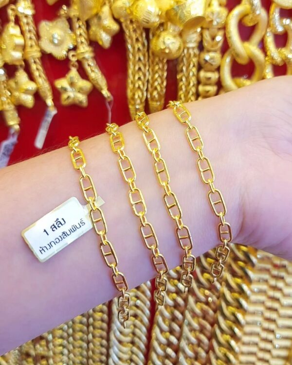 23K Thailand Gold Bracelet Chain 3.8 Grams