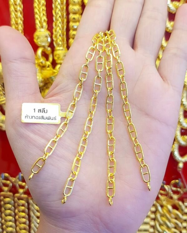 23K Thailand Gold Bracelet Chain 3.8 Grams - Image 2