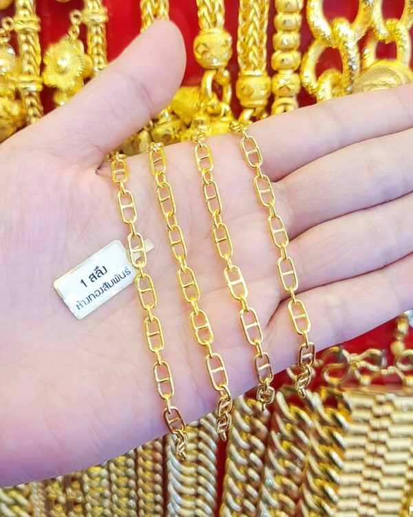 23K Thailand Gold Bracelet Chain 3.8 Grams - Image 3