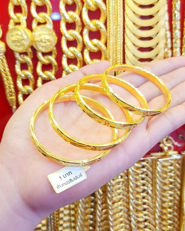 23k Thailand Gold Bangle 005 - Image 2