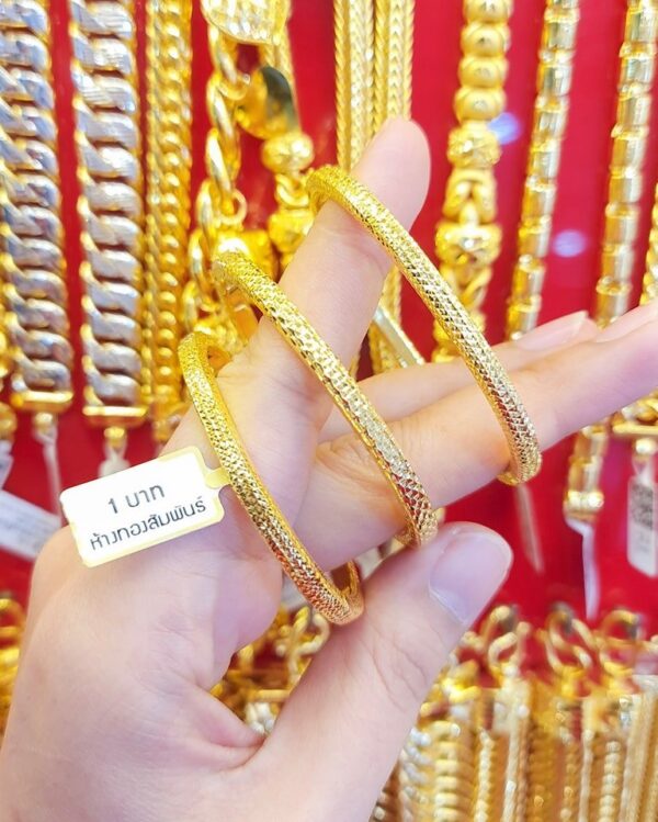 23k Thailand Gold Bangle 001