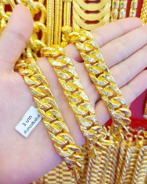 23k Thailand Gold Bracelet 3 Baht Chain Gold Bracelet