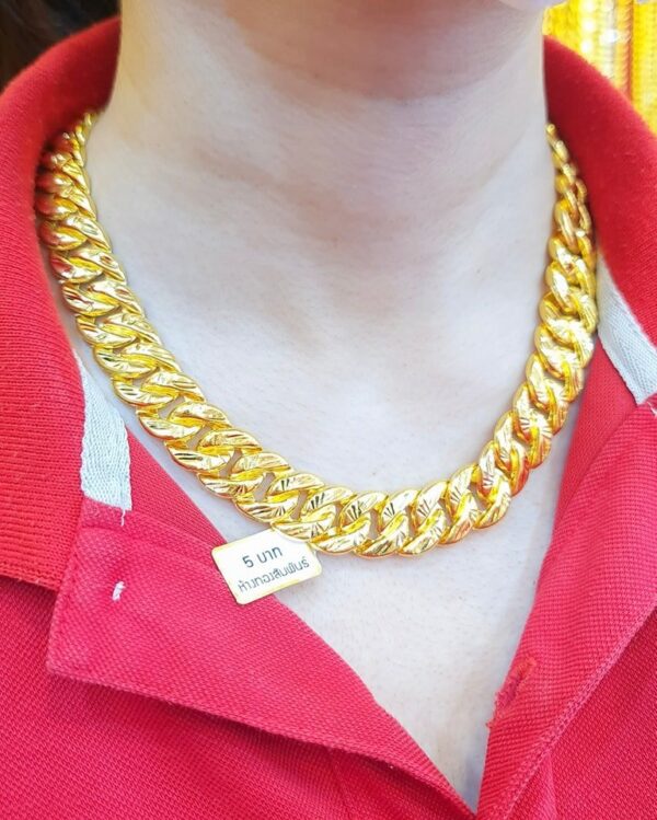 23k Thailand Gold Chain 5 Baht Unisex Chain - Image 3