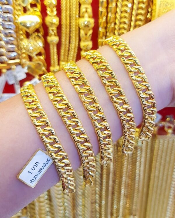 23K Thailand Gold Bracelet Chain Pattern (1 Baht) - Image 2