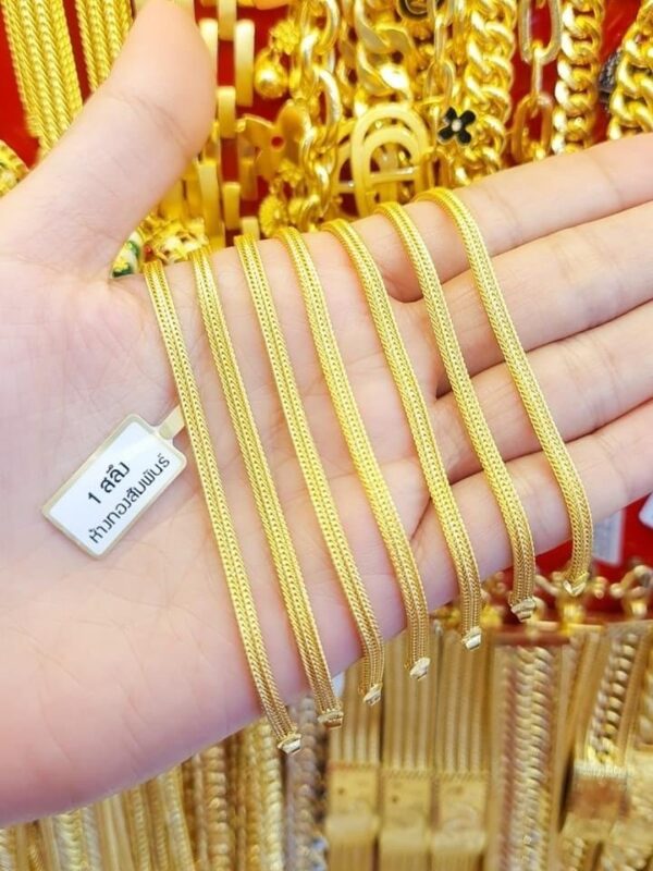 Pure Thailand 23K gold Thin Lace Bracelet - Image 2