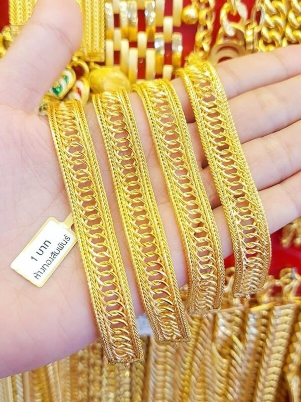 Pure Thailand 23K Gold Braided Gold Strings. - Image 2