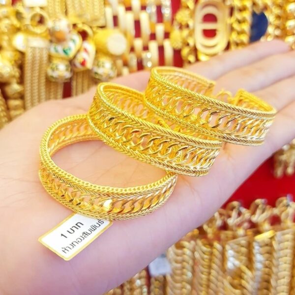 Pure Thailand 23K Gold Braided Gold Strings.