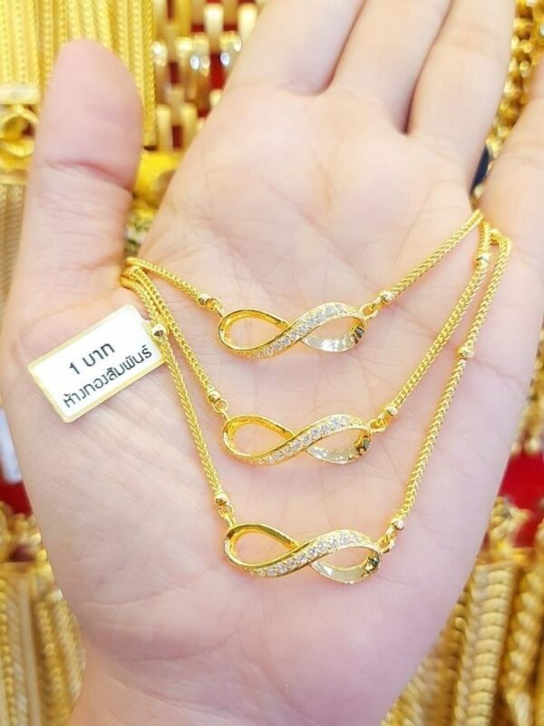 Pure Thailand 23K Gold Necklace Infinity