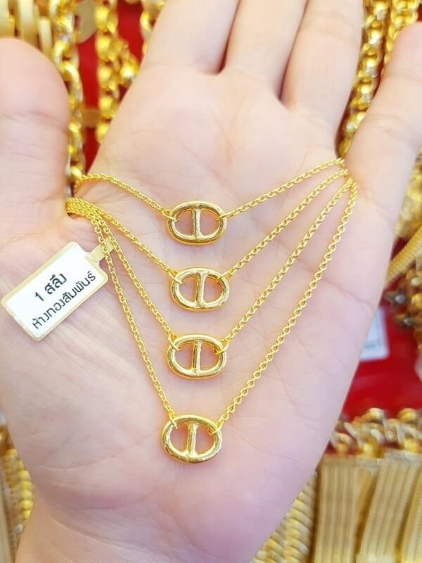 Pure Thailand 23K Gold Women necklace.