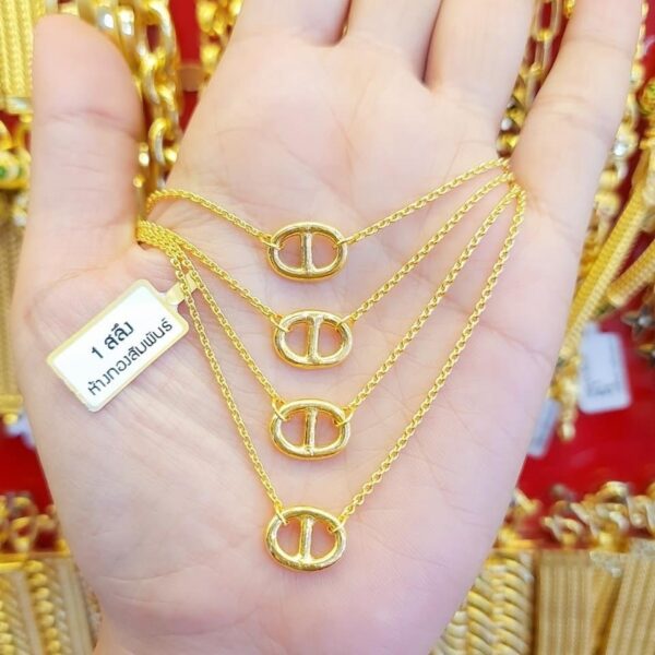 Pure Thailand 23K Gold Women necklace. - Image 2