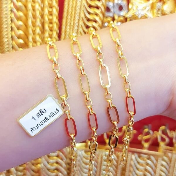 Pure Thailand Gold 23K Chain ladies bracelet