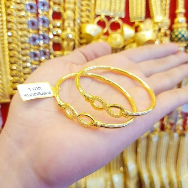 Infinity Legend Thailand Gold 23K Bangle. - Image 3