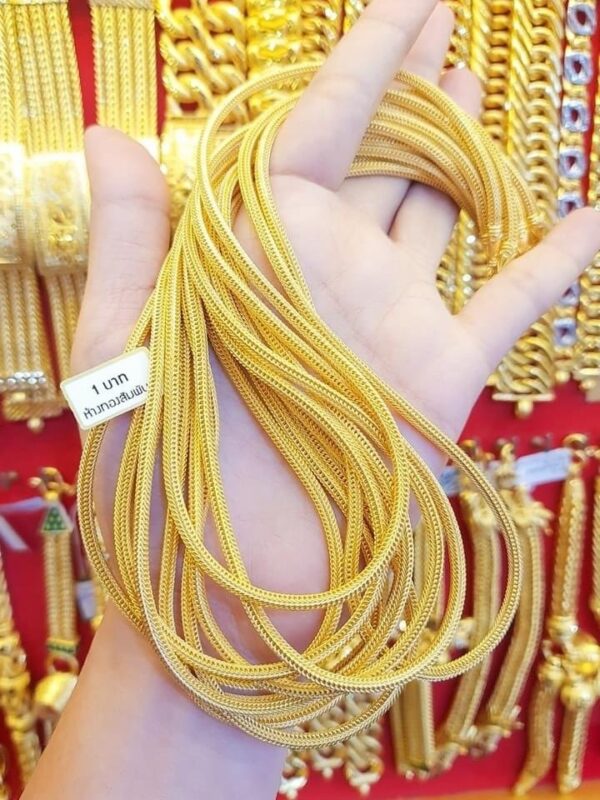 23K Pure Thailand Gold Chain Cord  Pattern