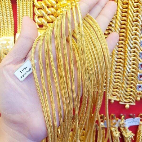 23K Pure Thailand Gold Chain Cord  Pattern - Image 3