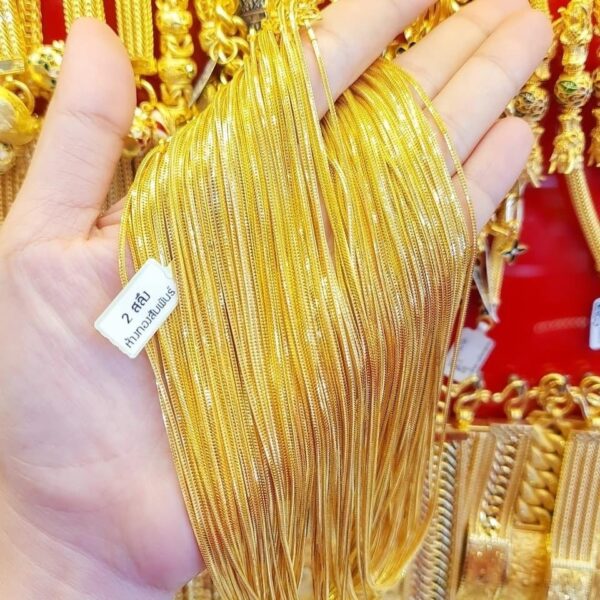 23K Pure Thailand Gold Chain Silk Touch - Image 4