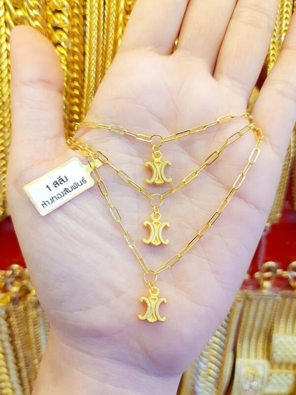 23K Thailand Gold Angel Necklace.