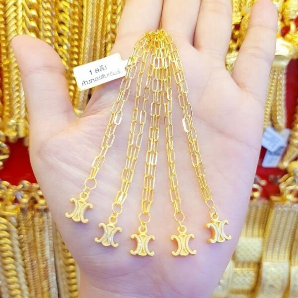 23K Thailand Gold Angel Necklace. - Image 2