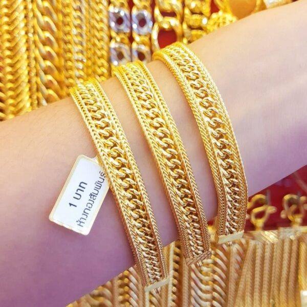 23K Thailand Gold Marrakech Bracelet.