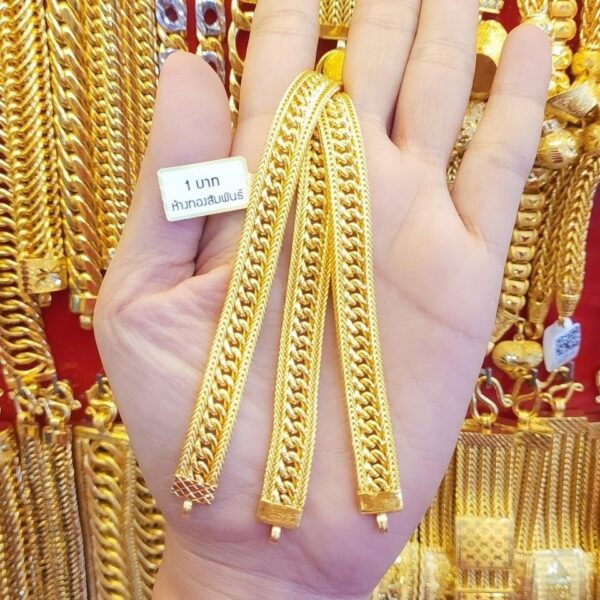 23K Thailand Gold Marrakech Bracelet. - Image 4