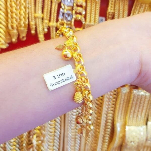 23K Thailand Gold Paradise Bracelet. - Image 3