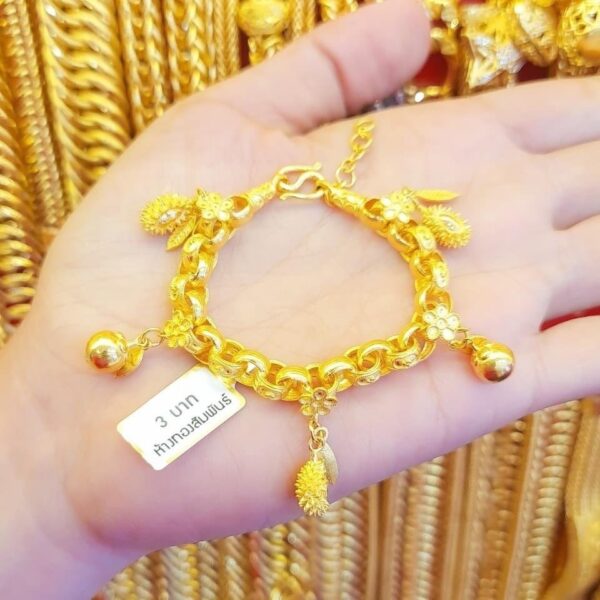 23K Thailand Gold Paradise Bracelet. - Image 4