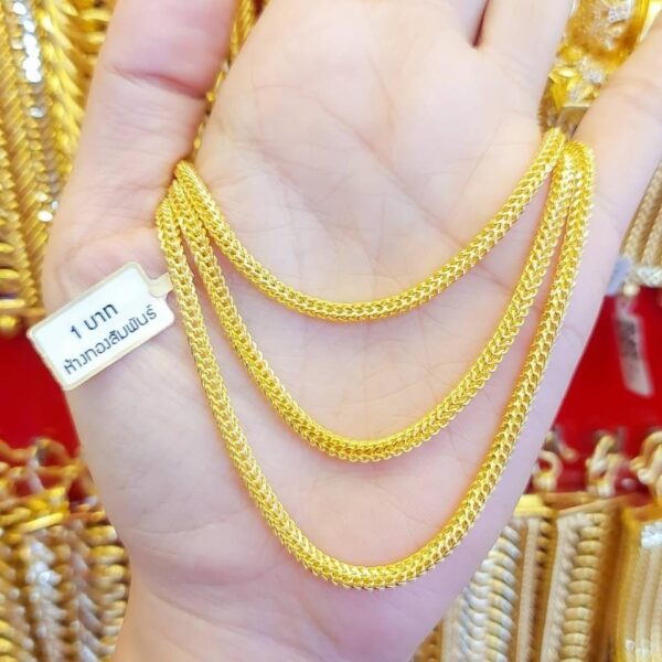 23K Pure Thailand Gold Royalthaigold Snake Chain