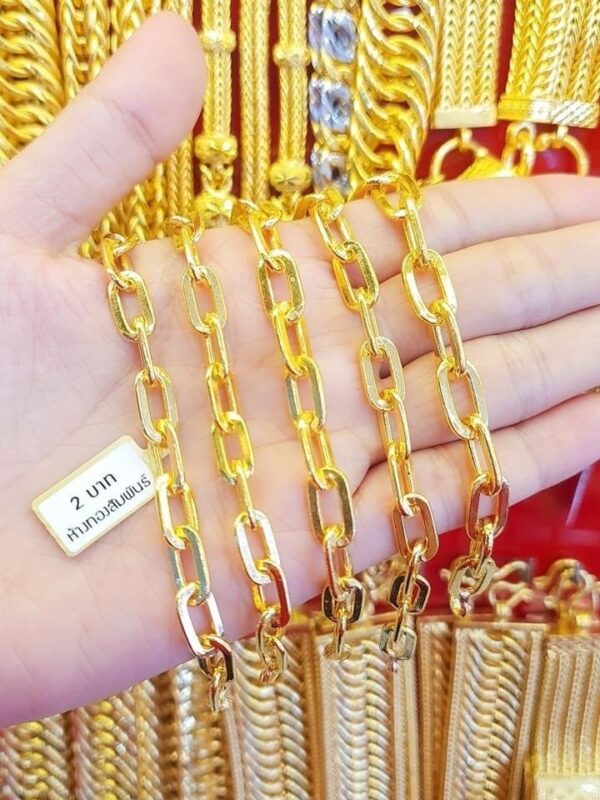 23K Pure Thailand Gold 2023 Fashion Chain Bracelet - Image 2