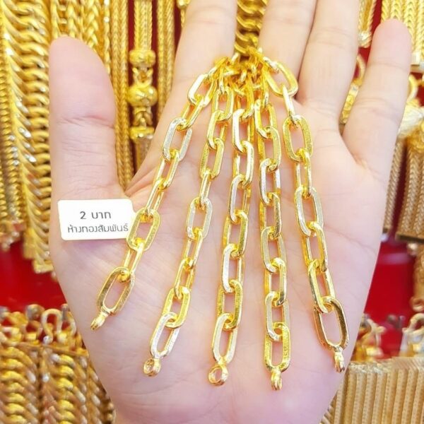 23K Pure Thailand Gold 2023 Fashion Chain Bracelet - Image 3