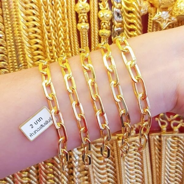 23K Pure Thailand Gold 2023 Fashion Chain Bracelet