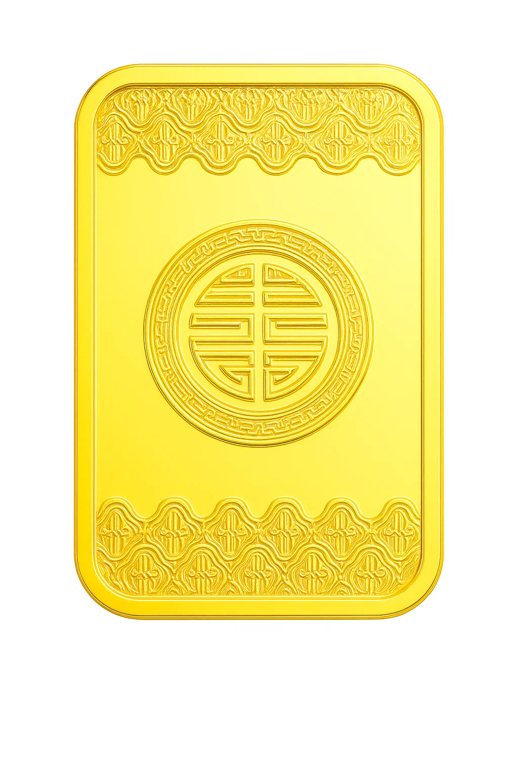 5-gram 23K Gold Bullion Bar with Traditional Fu (Luck) Symbol