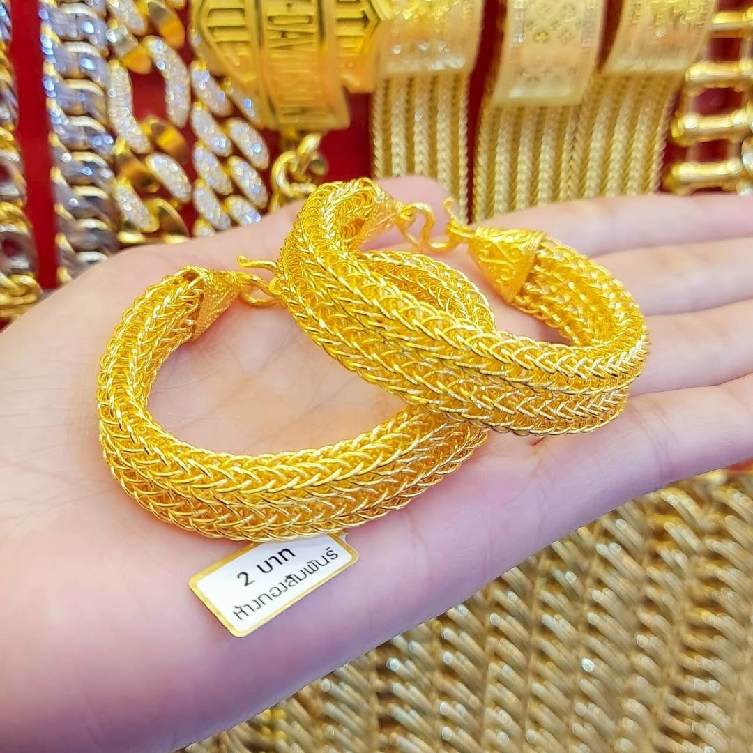 23K Gold Bracelet - 30.4g Multi-Braid Design (Model 3167) - Image 2