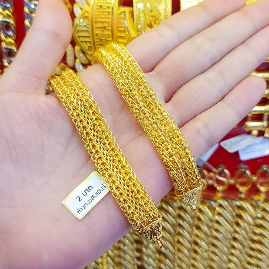 23K Gold Bracelet - 30.4g Multi-Braid Design (Model 3167) - Image 3